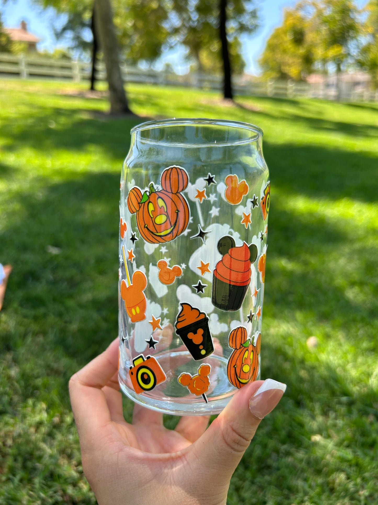 PUMPKIN TREAT GLASS CUP