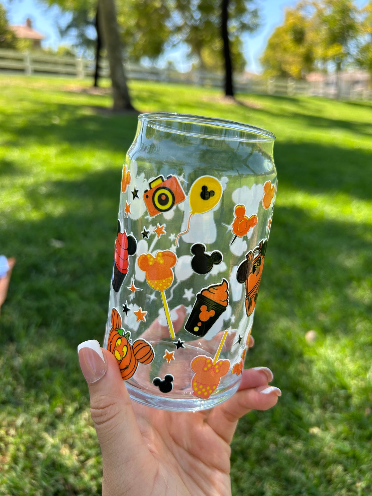 PUMPKIN TREAT GLASS CUP
