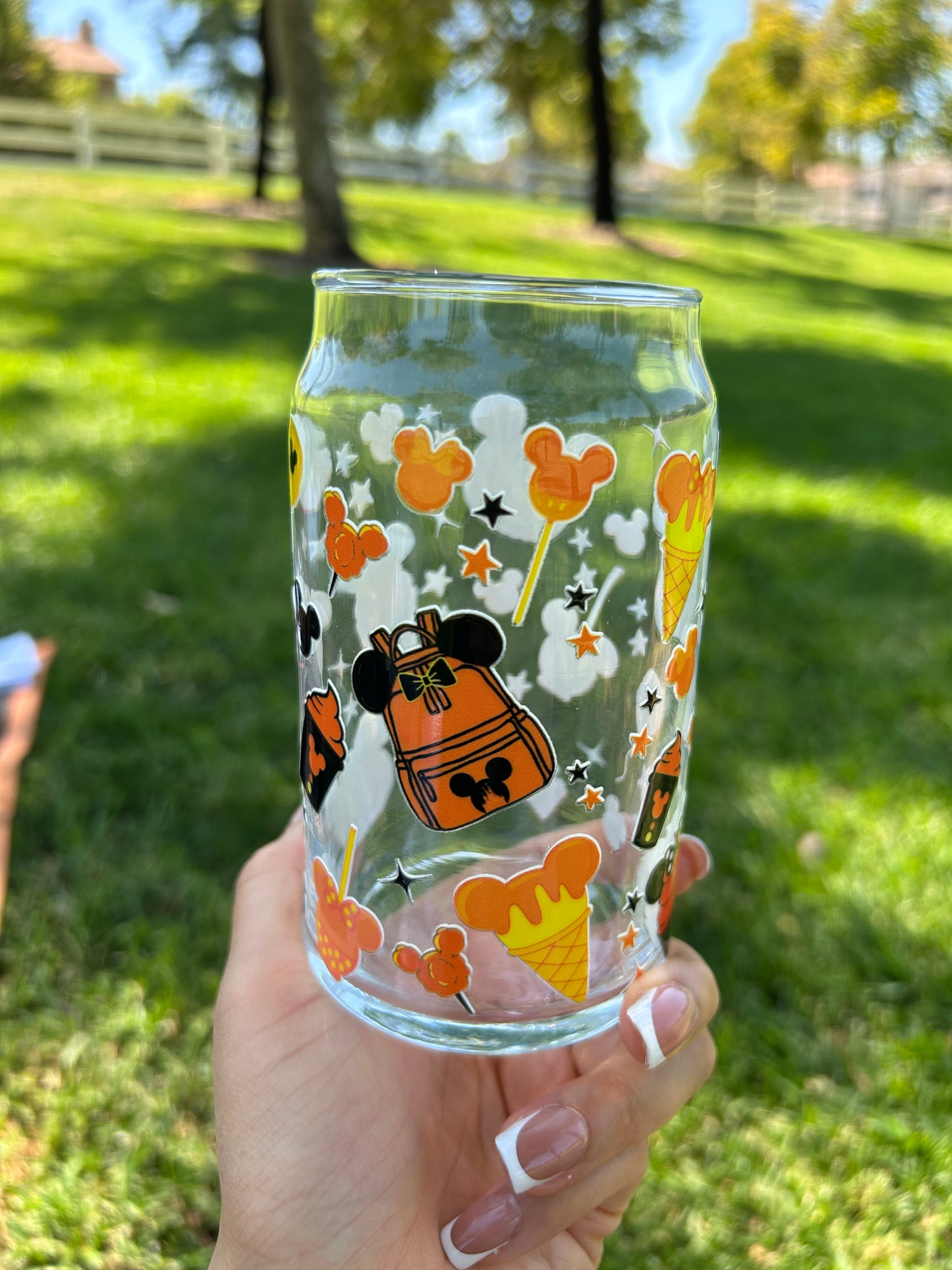 PUMPKIN TREAT GLASS CUP
