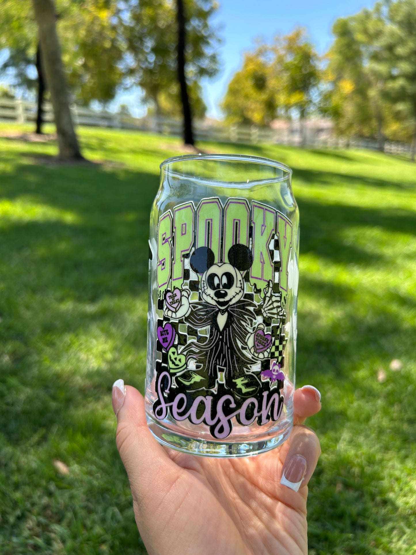SPOOOKY SEASON GLASS CUP