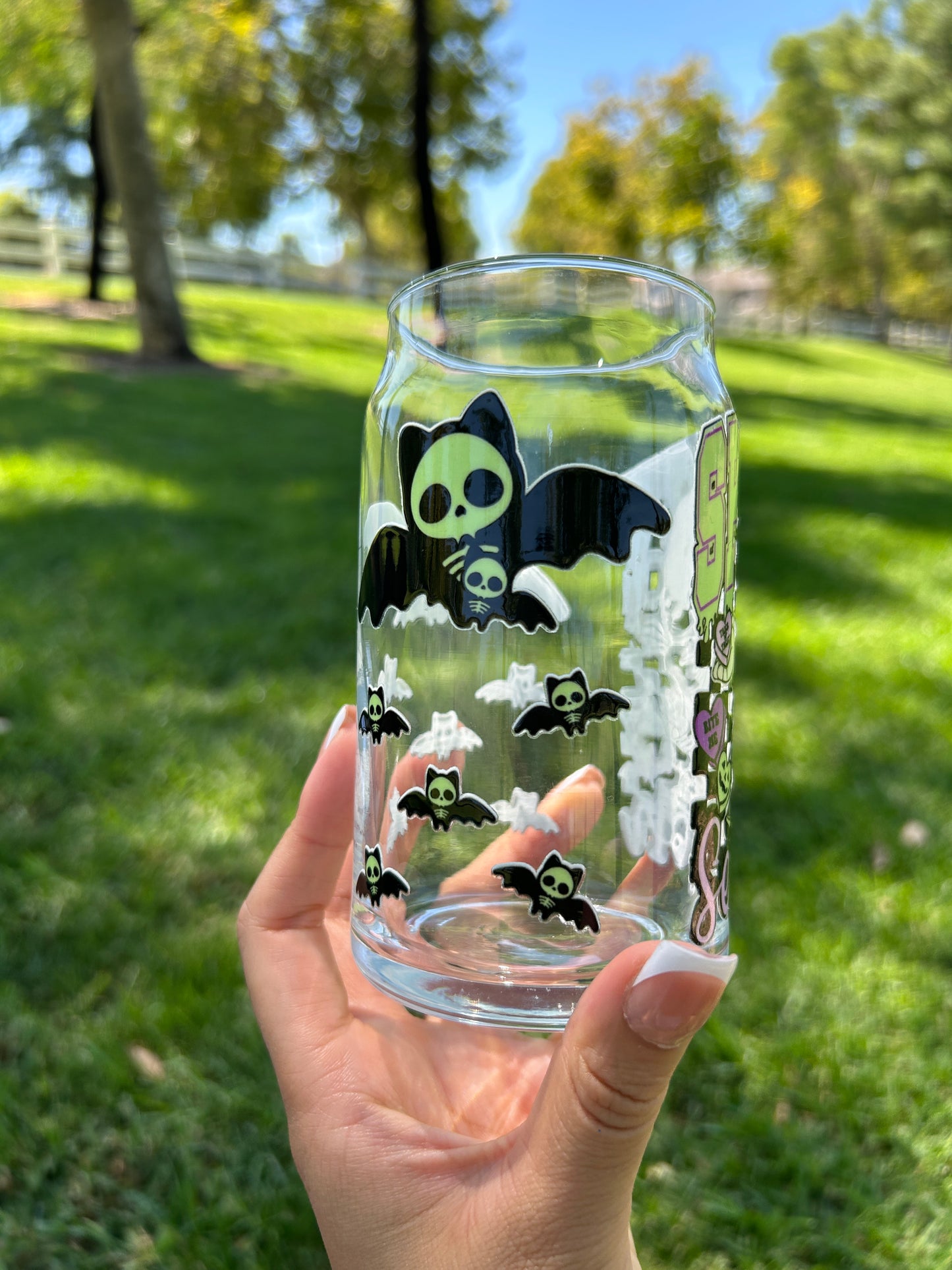 SPOOOKY SEASON GLASS CUP