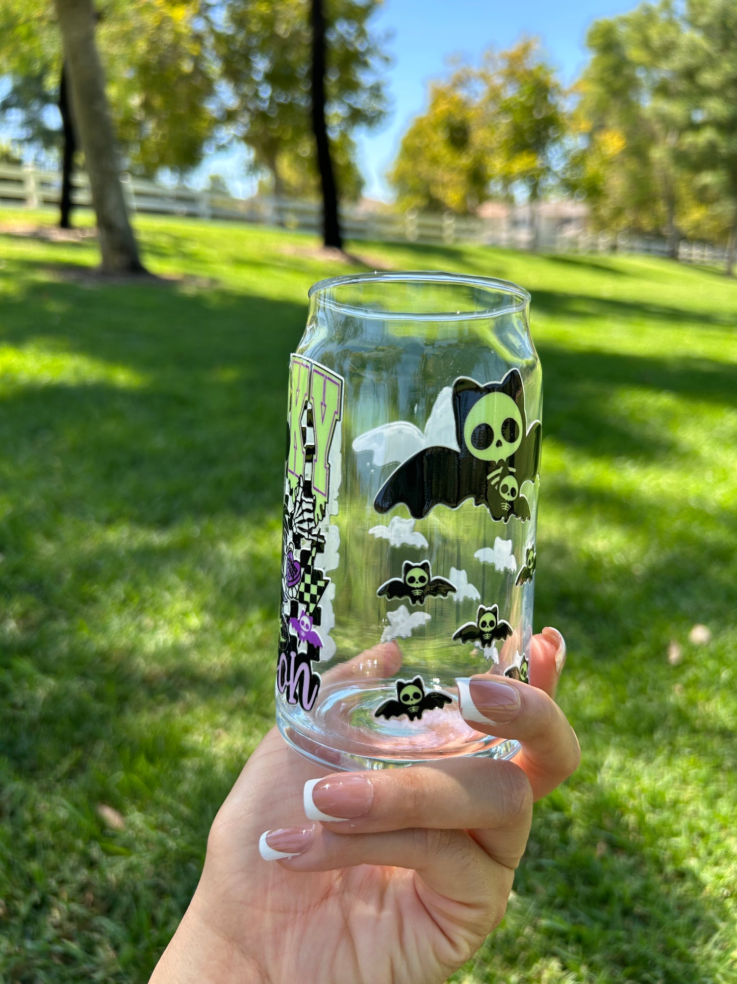 SPOOOKY SEASON GLASS CUP